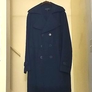 Cashmere wool navy blue